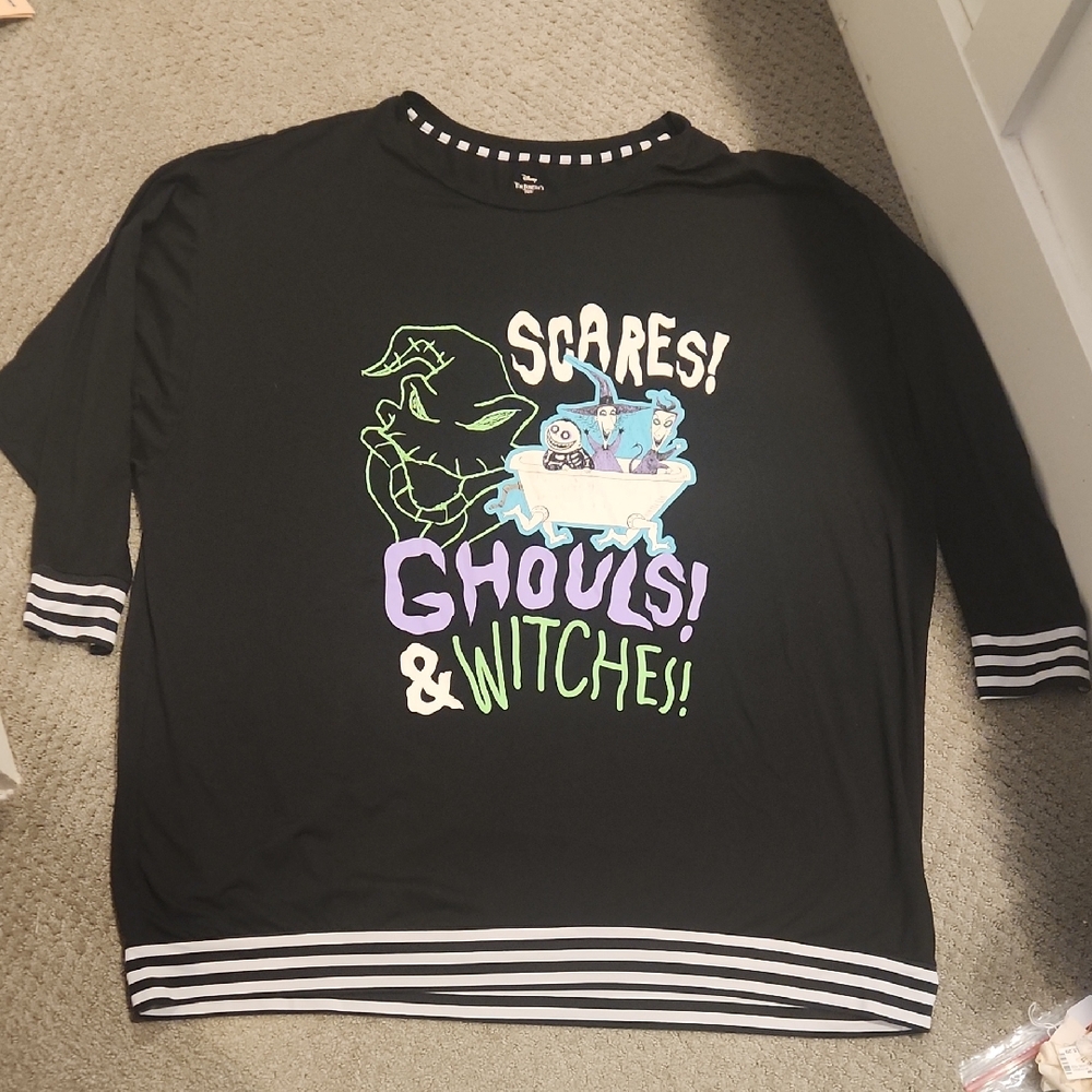Nightmare Before Christmas PLUS SIZE, Oversized Shirt 3X DISNEY